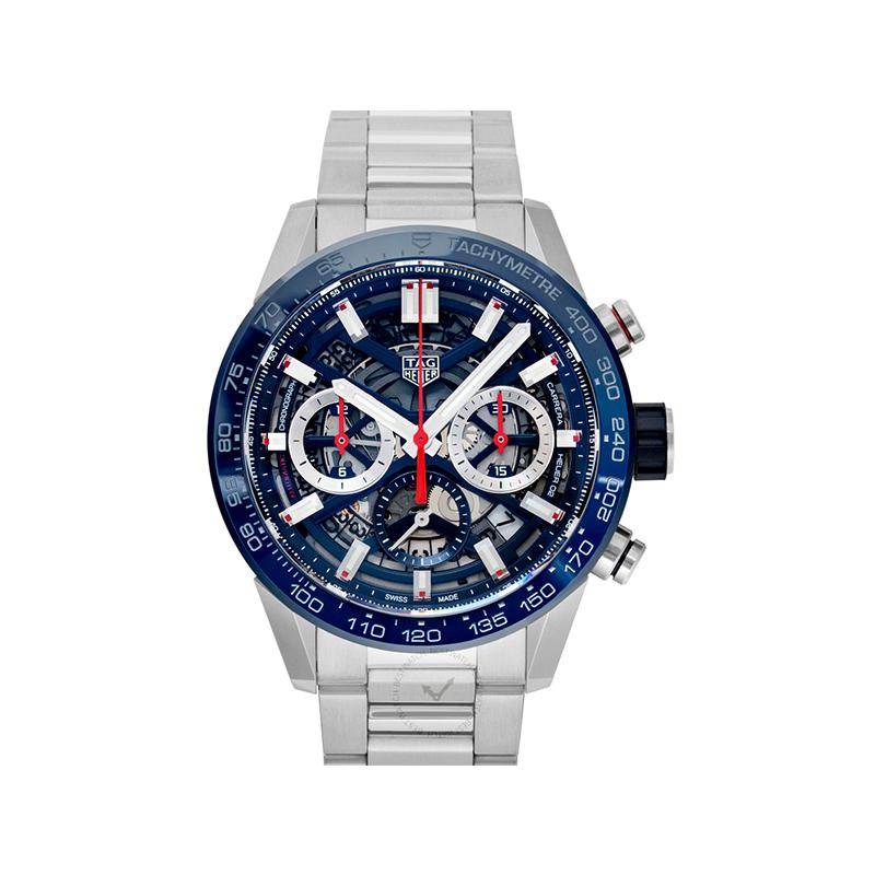 TAG Heuer Carrera Calibre Heuer 02 Automatic Skeleton Dial Men's Watch