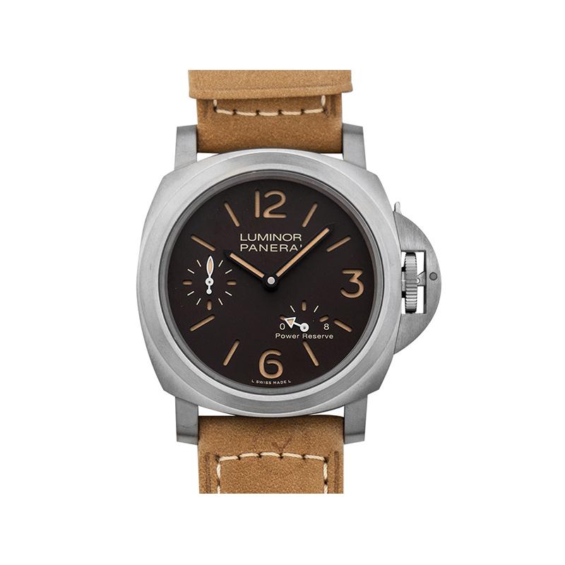 Panerai Luminor 8 Days Power Reserve Manual-winding Brown Dial 44 mm Men's Watch