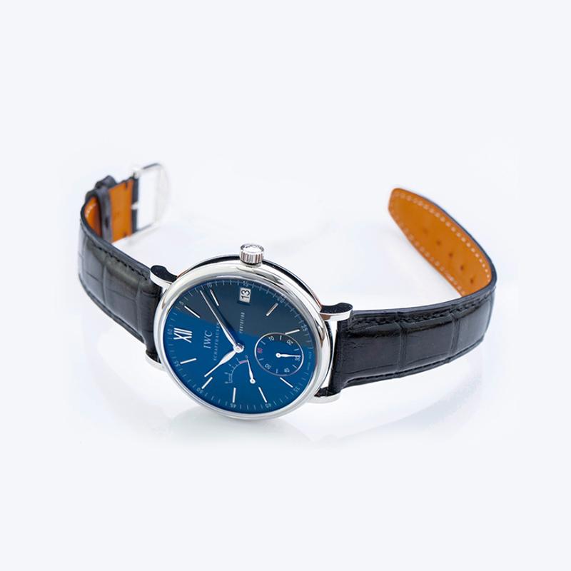 IWC Portofino Hand-Wound Eight Days Manual-winding Blue Dial Men's Watch