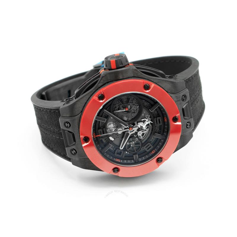 Hublot Big Bang Ferrari Unico Carbon Red Ceramic Automatic Black Dial Men's Watch