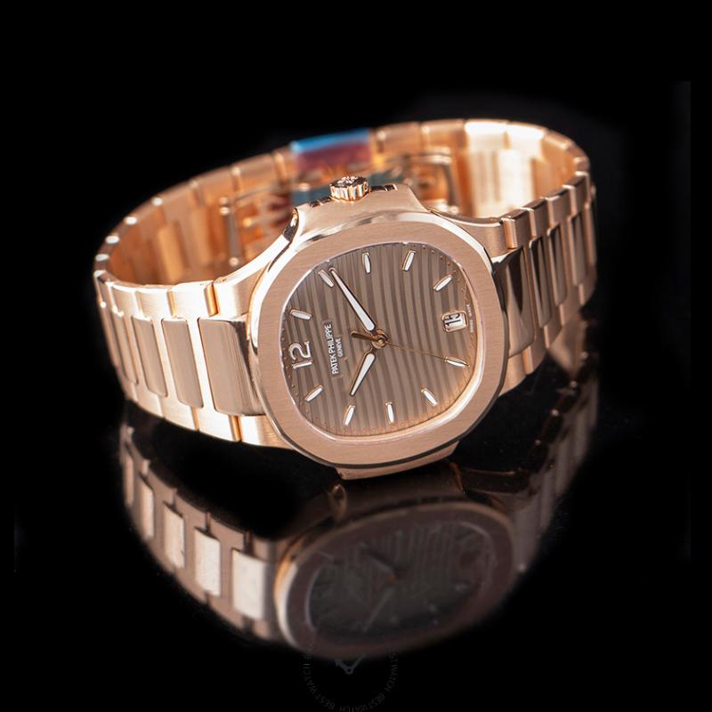 Patek Philippe Nautilus Rose Automatic Gold Dial Ladies Watch