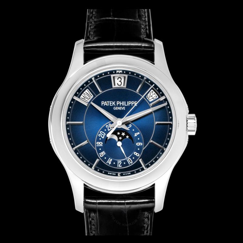 Patek Philippe Complications Blue Dial Men's Calendar Watch