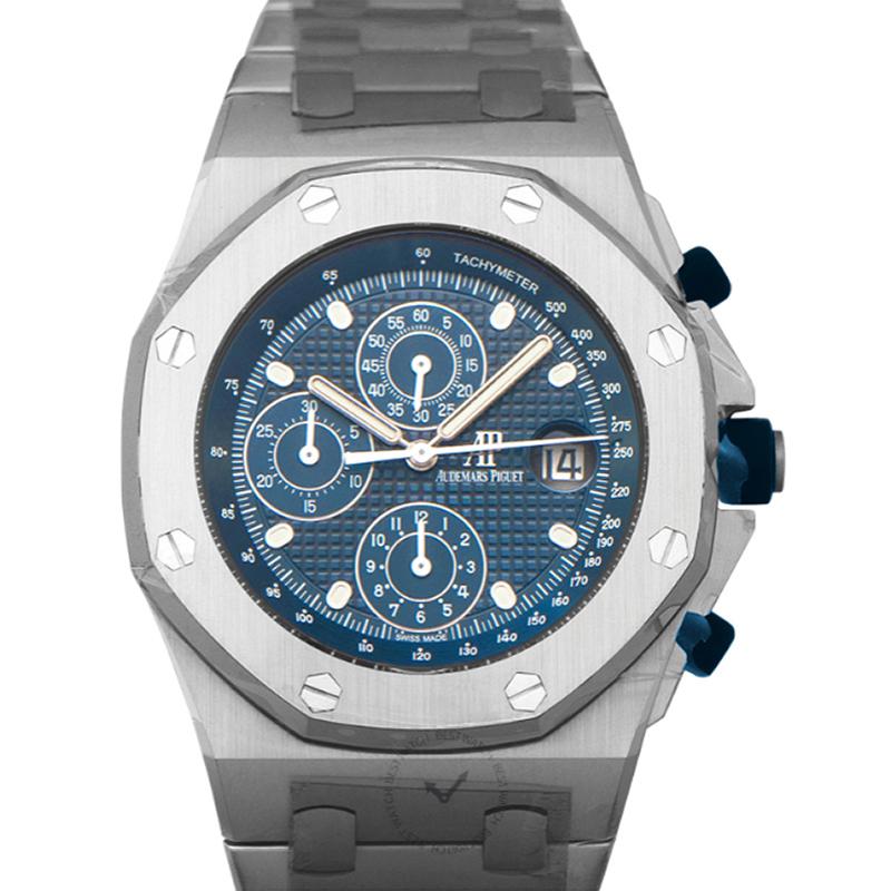 Audemars Piguet Royal Oak Offshore Selfwinding Chronograph 42 mm 25th Anniversary Blue Dial Men's Watch