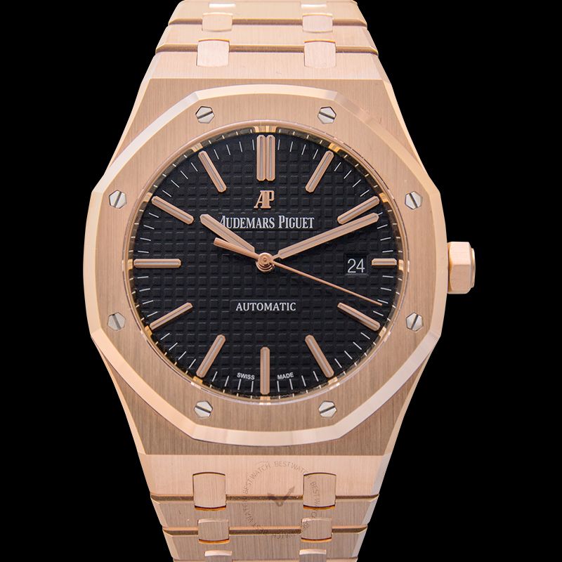 AUDEMARS PIGUET-Royal Oak Black Dial Men's Watch