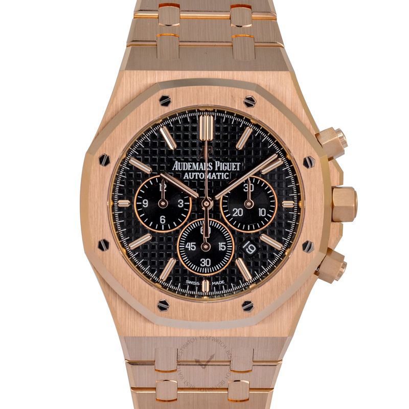 AUDEMARS PIGUET-Royal Oak Black Dial Men's Watch