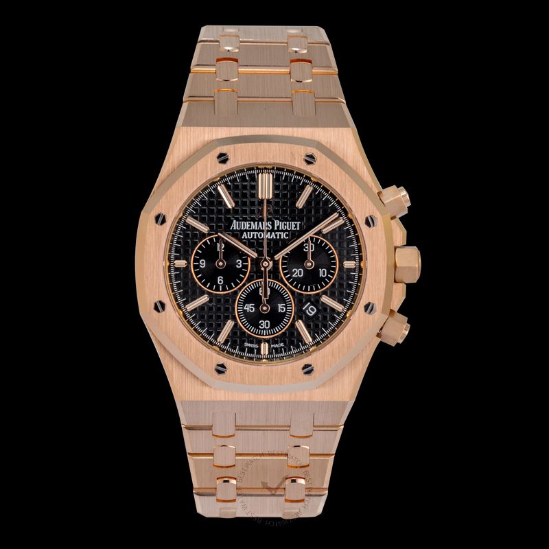 AUDEMARS PIGUET-Royal Oak Black Dial Men's Watch