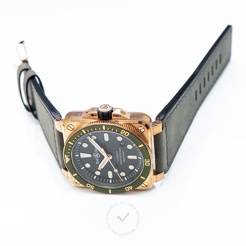 BELL & ROSS-Instruments BR 03-92 Diver Green Bronze Men's Watch