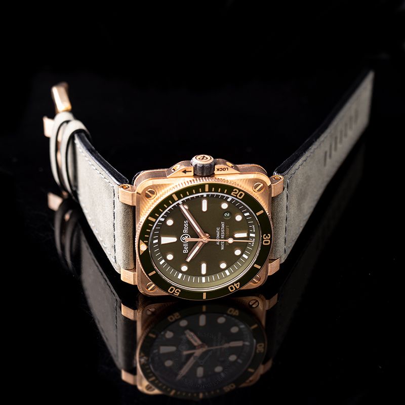 BELL & ROSS-Instruments BR 03-92 Diver Green Bronze Men's Watch