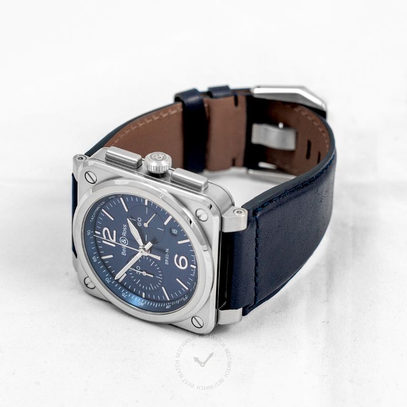 BELL & ROSS Instruments BR 03-94 Blue Steel Men's Watch