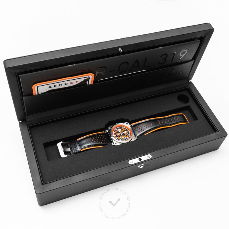 BELL & ROSS-Instruments BR 03-94 Aero GT Orange Automatic Skeleton Dial Men's Watch