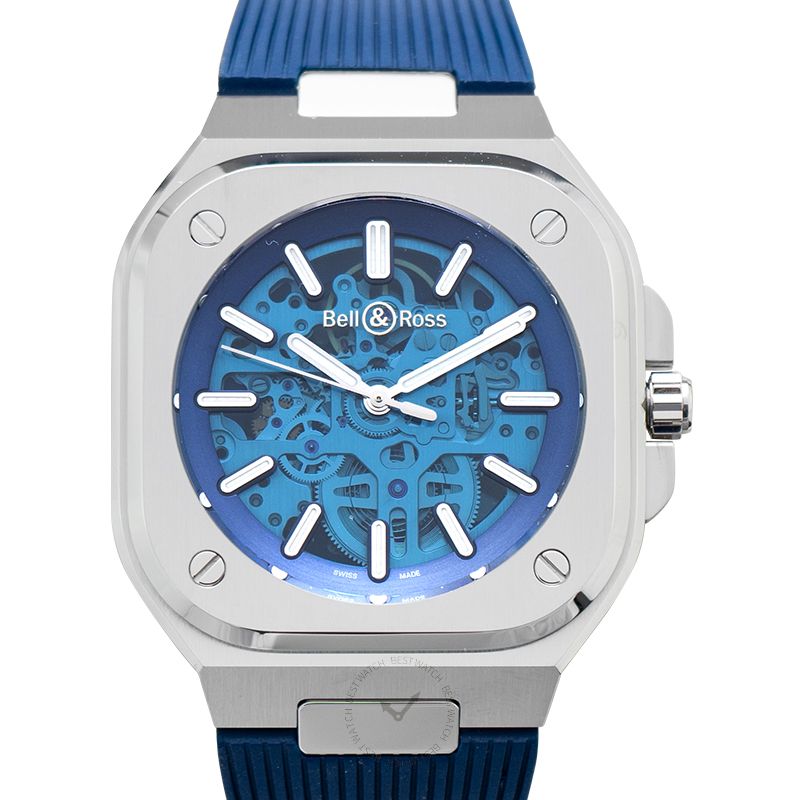 BELL & ROSS-Instruments BR 05 Skeleton Blue Men's Watch