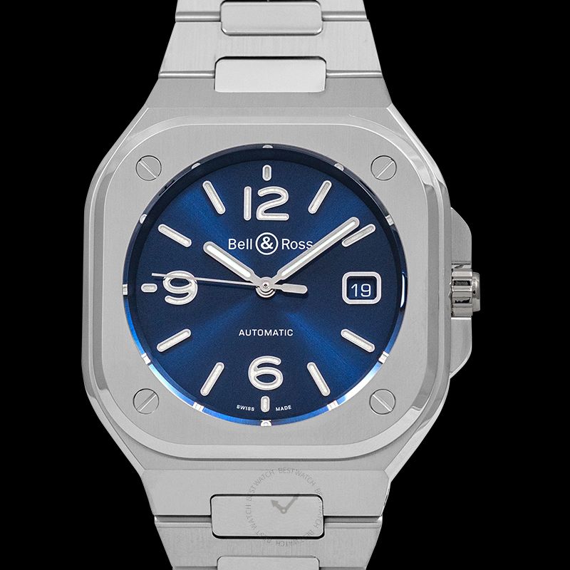 BELL & ROSS-Instruments BR 05 Blue Steel Men's Watch