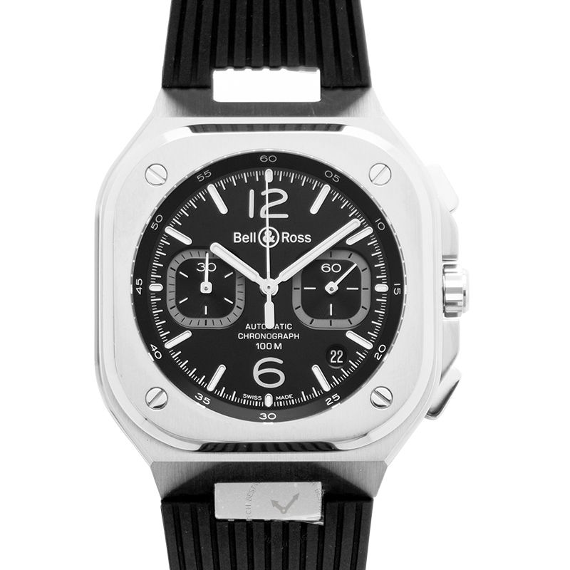 BELL & ROSS-Instruments BR 05 Chrono Black Steel Men's Watch