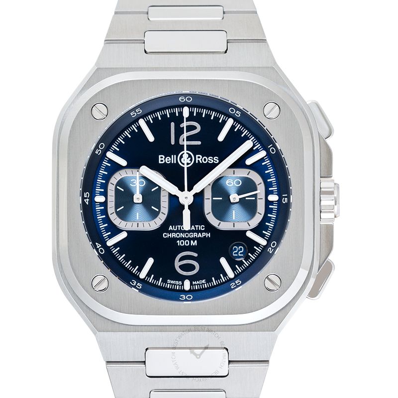 BELL & ROSS-Instruments BR 05 Chrono Automatic Blue Dial Men's Watch