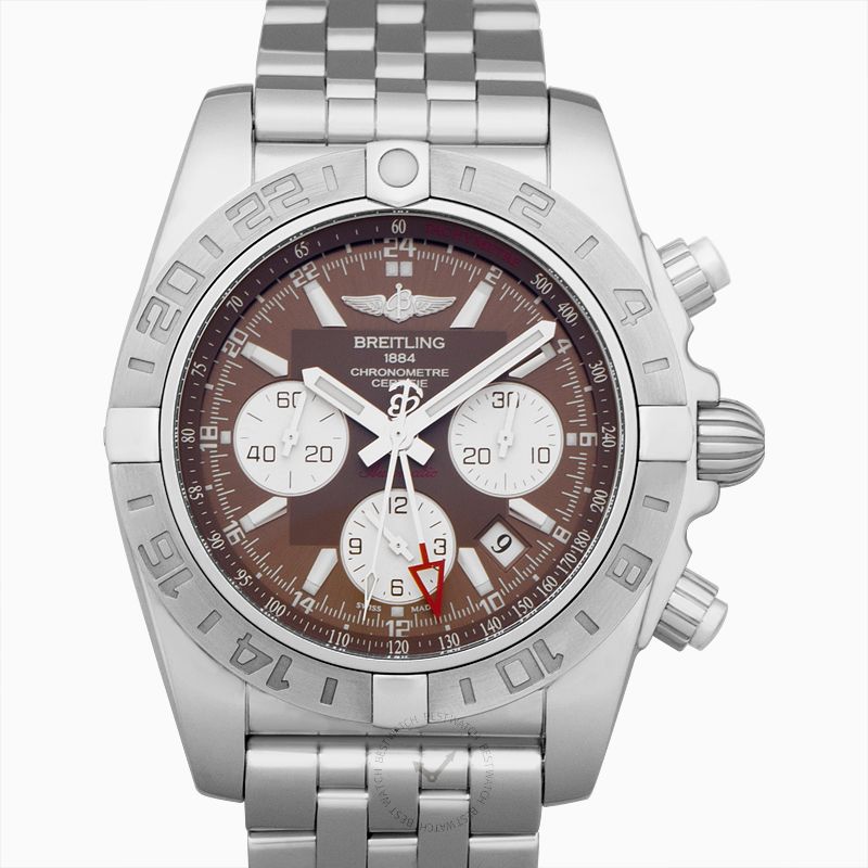 BREITLING-Chronomat 44 GMT Stainless Steel / Metallica Brown / Bracelet