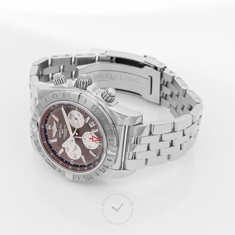 BREITLING-Chronomat 44 GMT Stainless Steel / Metallica Brown / Bracelet