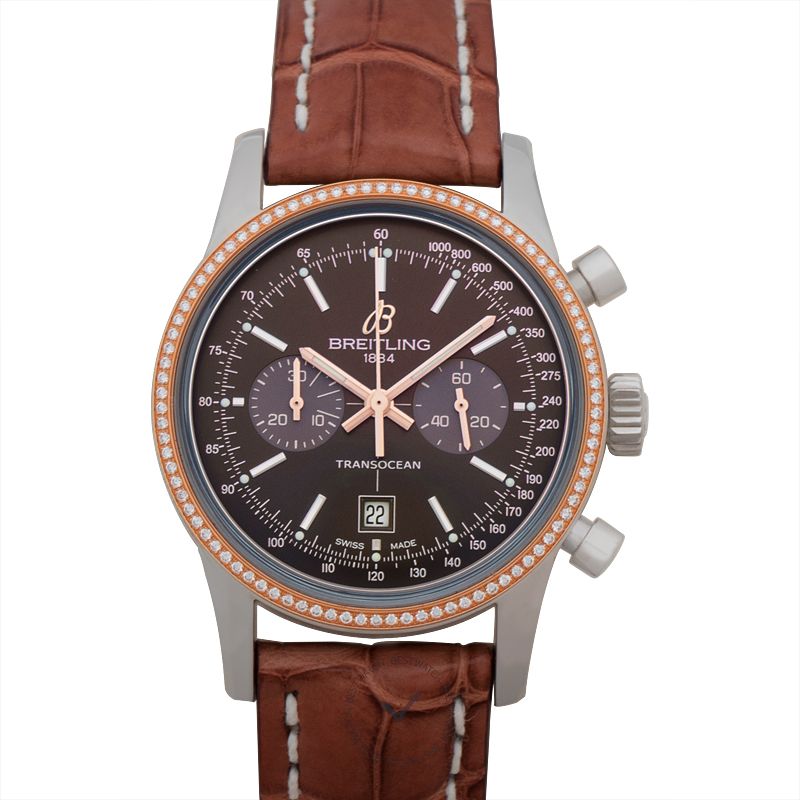 BREITLING-Transocean Chronograph Automatic Men's Diamond Watch