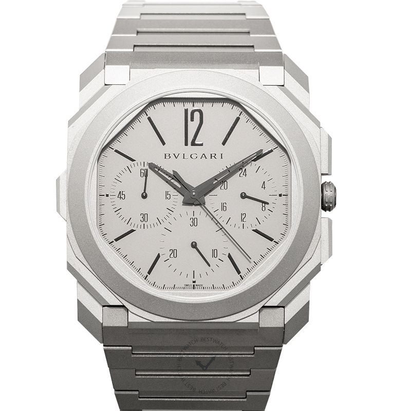 Octo Finissimo Chronograph Automatic Grey Dial Titanium Men's Watch