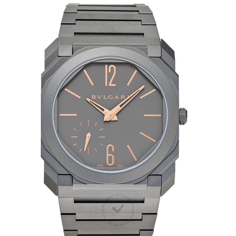 Octo Finissimo Automatic Grey Dial Titanium Men's Watch