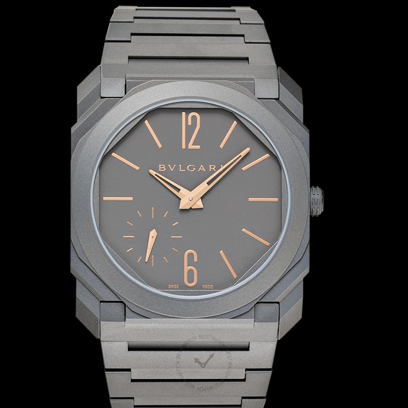 Octo Finissimo Automatic Grey Dial Titanium Men's Watch