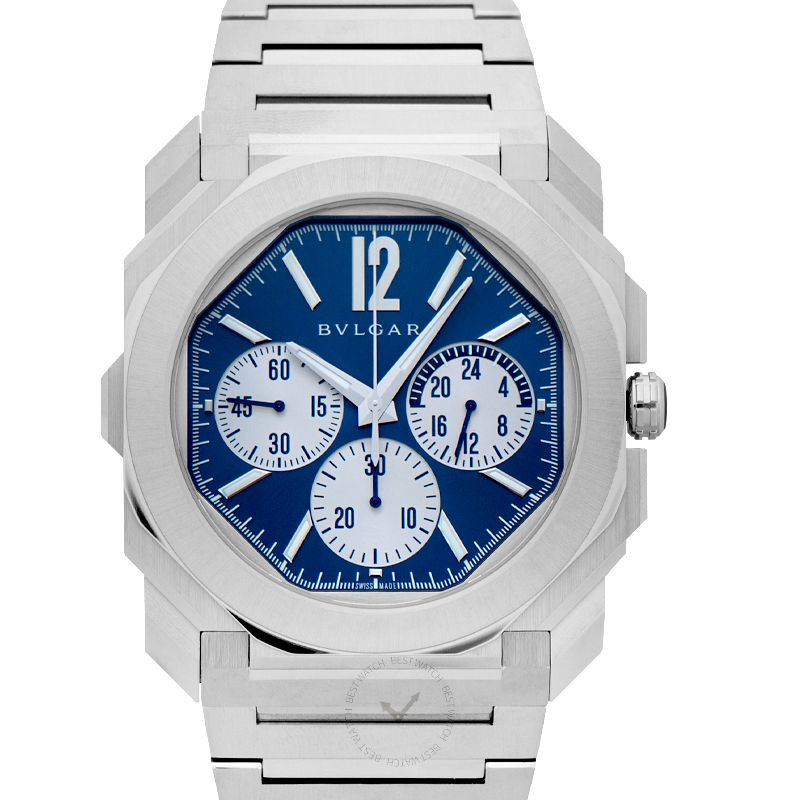 Octo Automatic Blue Dial Stainless Steel Men's Watch