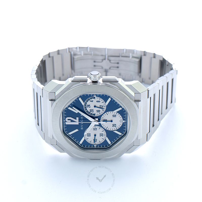 Octo Automatic Blue Dial Stainless Steel Men's Watch