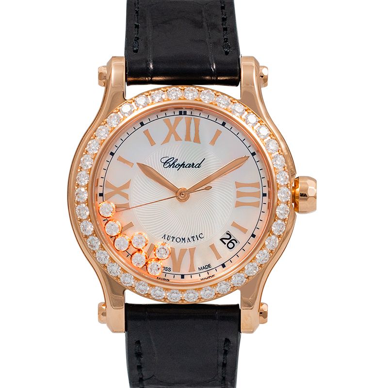 Happy Sport Automatic Mother of pearl Dial Diamonds Ladies Watch