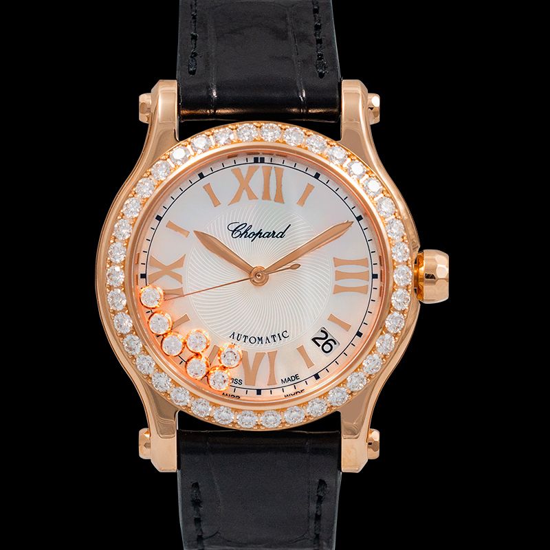 Happy Sport Automatic Mother of pearl Dial Diamonds Ladies Watch