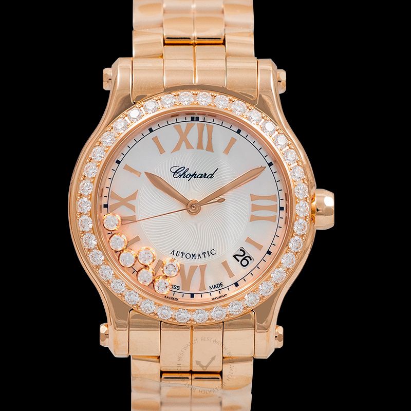 Happy Sport Automatic Mother Of Pearl Dial Ladies Diamonds Watch