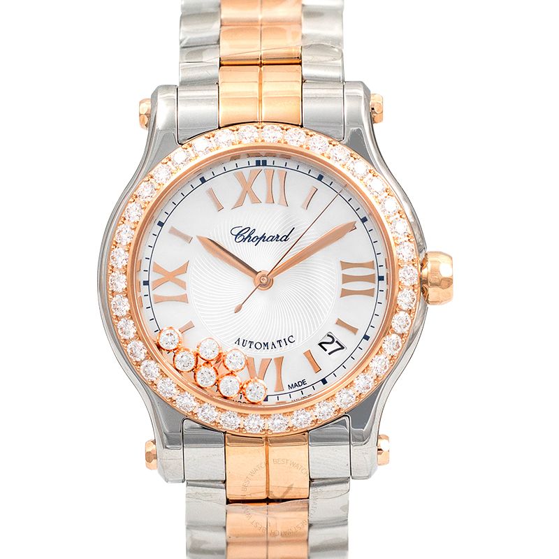 Happy Sport Automatic Mother of pearl Dial Diamonds Ladies Watch