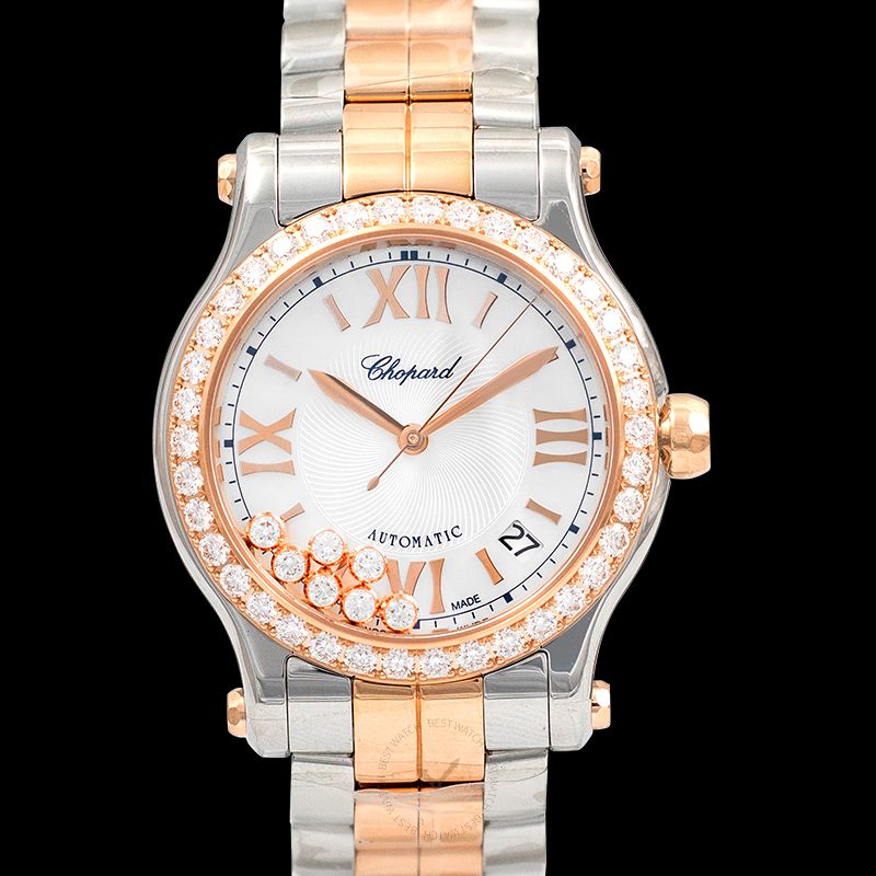 Happy Sport Automatic Mother of pearl Dial Diamonds Ladies Watch