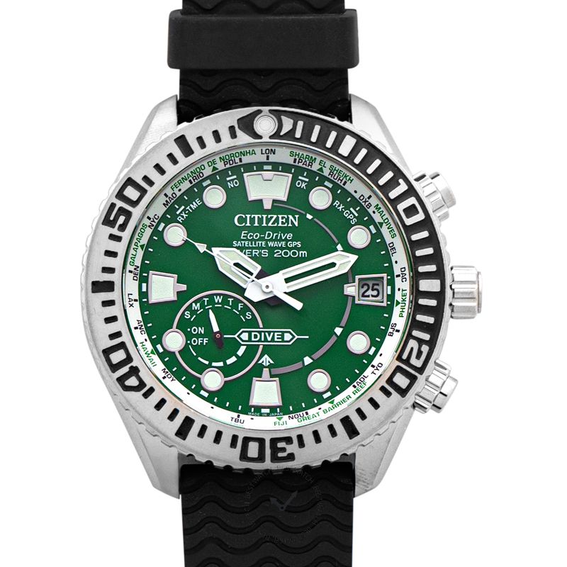 Promaster Marine Eco-Drive Green Dial Titanium Men's Watch