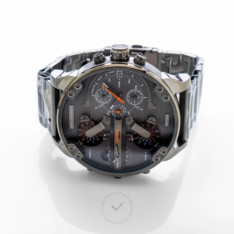 The Daddies Chronograph Four Time Zone Dial Gunmetal Ion-plated Men's Watch