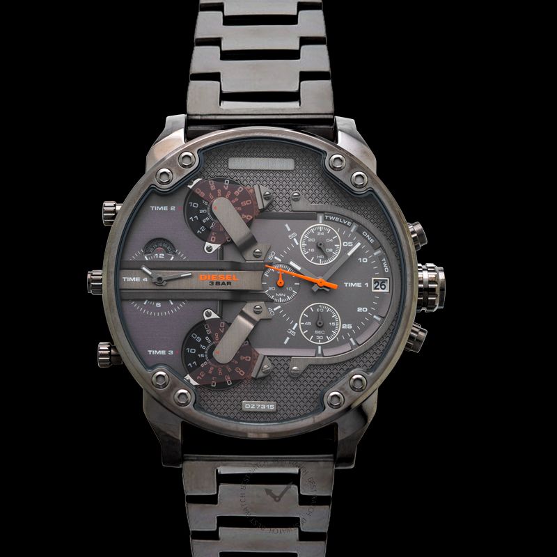 The Daddies Chronograph Four Time Zone Dial Gunmetal Ion-plated Men's Watch