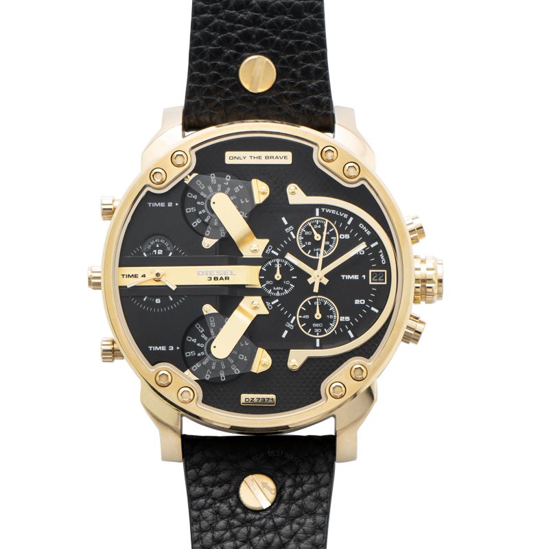 Mr. Daddy 2.0 Quartz Black Dial Men's Chronograph Watch