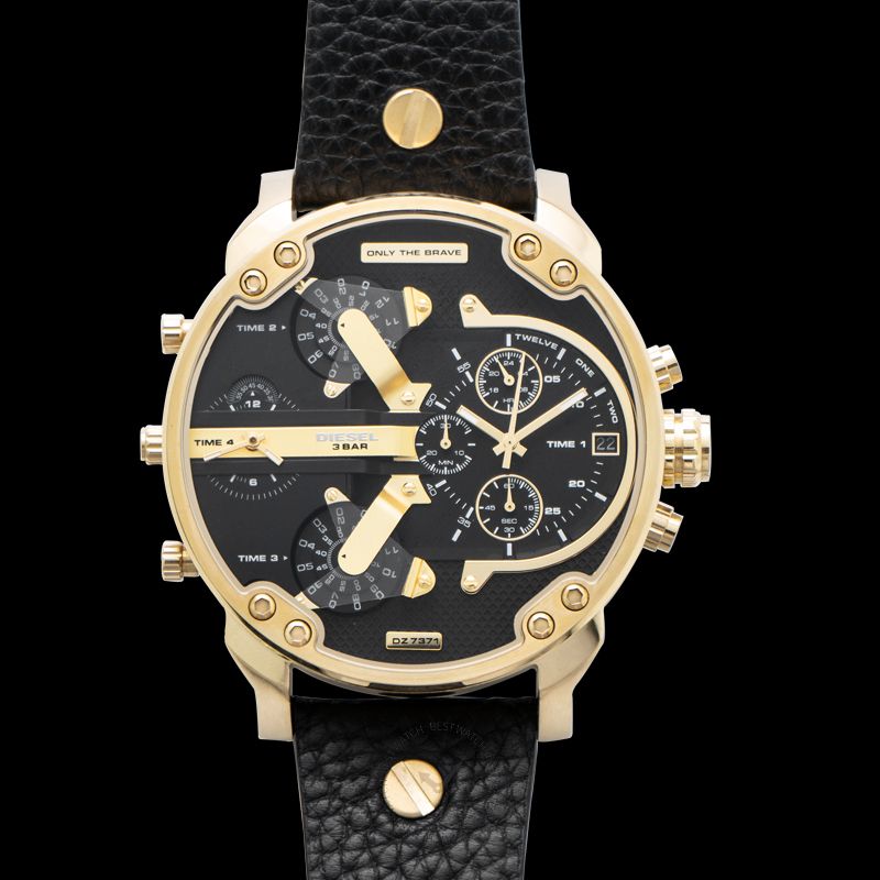 Mr. Daddy 2.0 Quartz Black Dial Men's Chronograph Watch