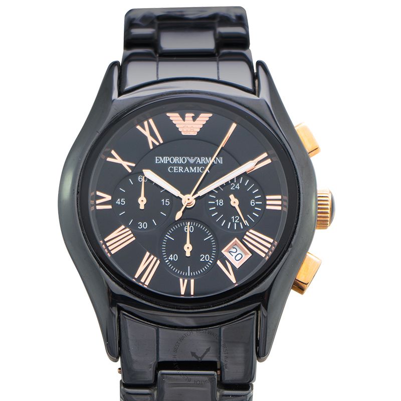 Emporio Armani Valente Analog Black Dial Men's Watch 42mm