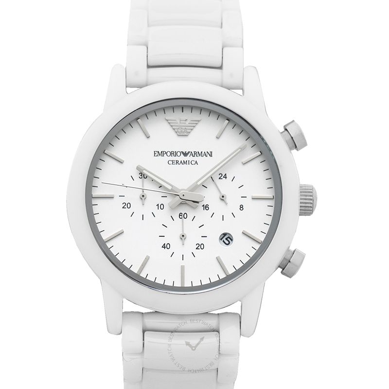 Emporio Armani Luigi Chronograph White Dial Men's Watch