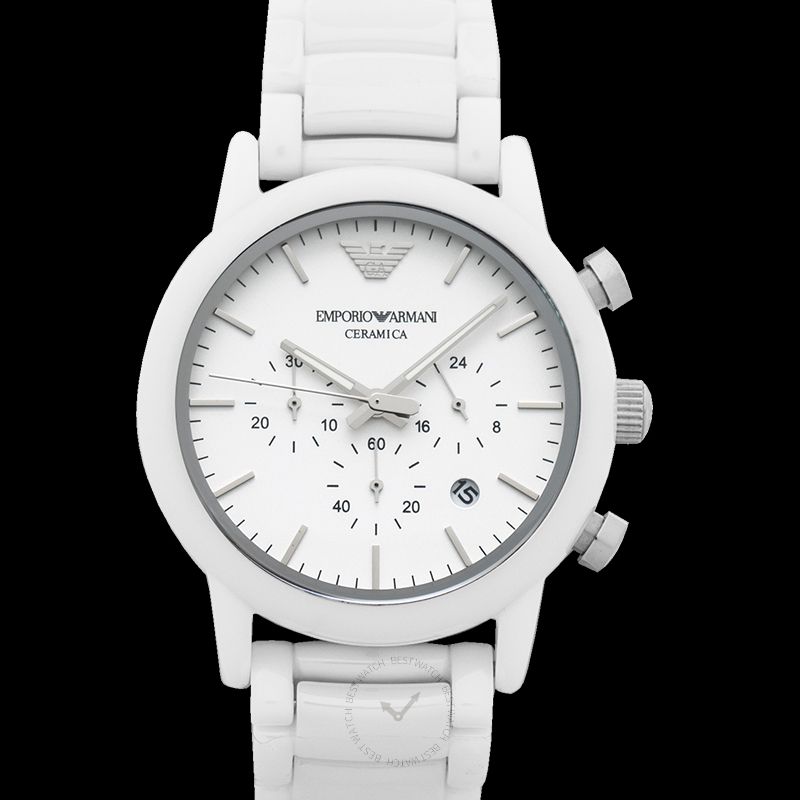 Emporio Armani Luigi Chronograph White Dial Men's Watch