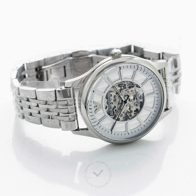 Emporio Armani Dress Automatic Silver Dial Men's Watch