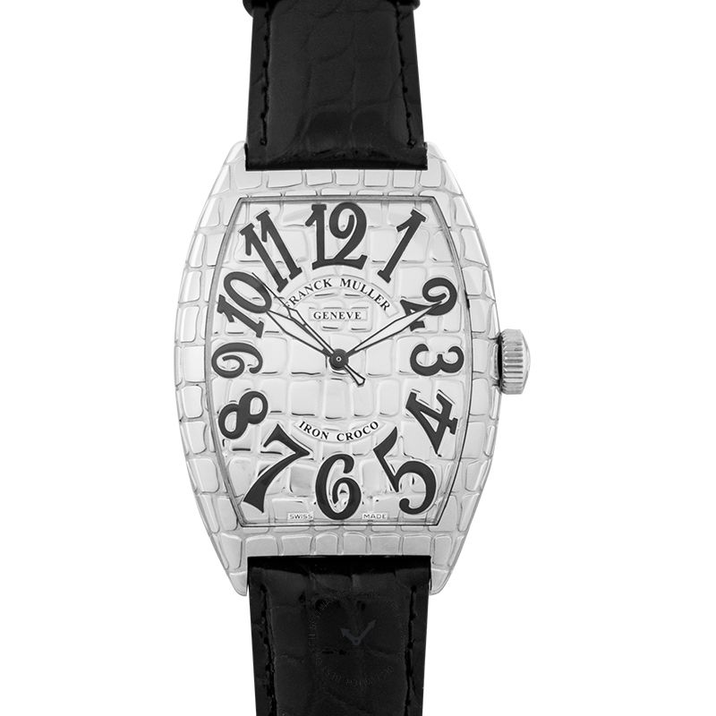 Franck Muller Cintree Curvex Iron Croco Automatic Watch 39mm