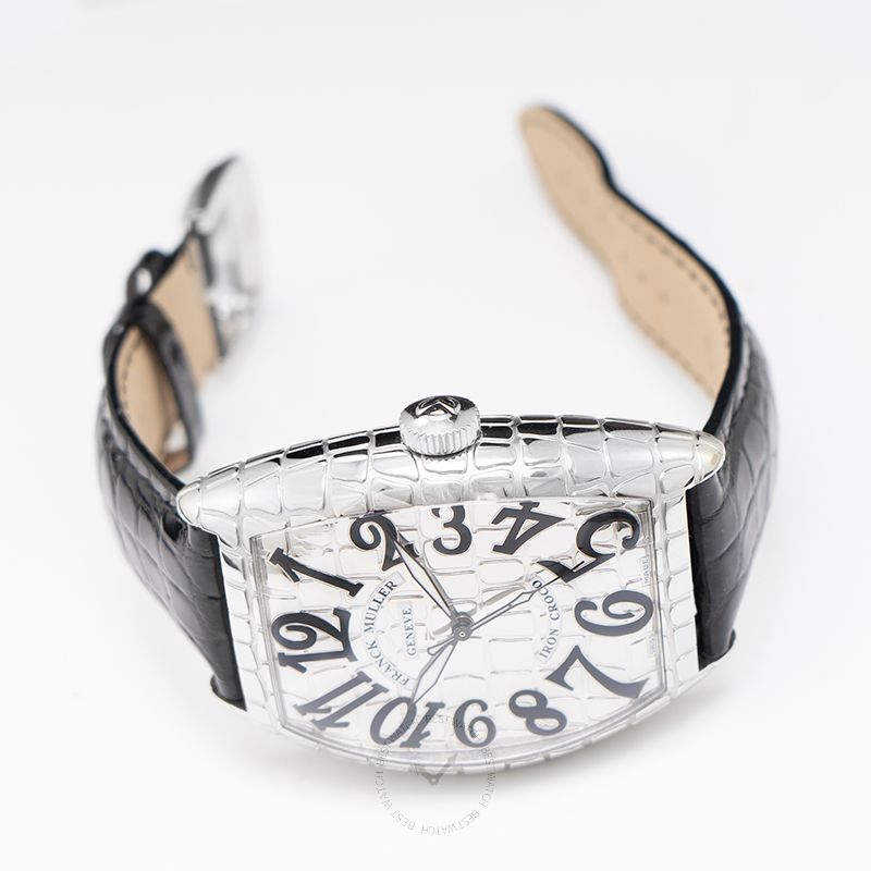 Franck Muller Cintree Curvex Iron Croco Automatic Watch 39mm