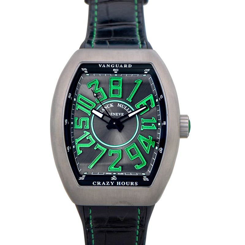 Franck Muller Vanguard Crazy Hours Black Dial Men's Watch