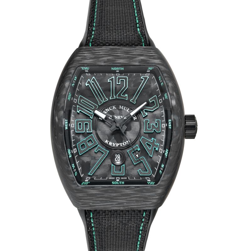 Franck Muller Automatic Black Dial Carbon Men's Watch