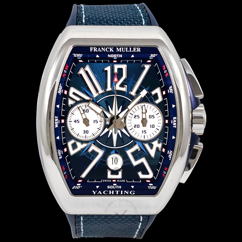 Franck Muller Vanguard Yachting Chronograph Automatic Blue Dial Men s