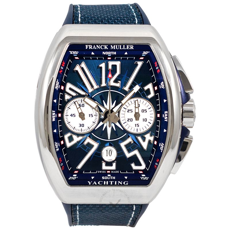 Franck Muller Vanguard Yachting Chronograph Automatic Blue Dial Men's Watch