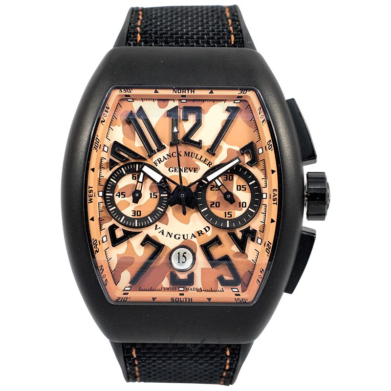 Franck Muller Vanguard Camoflage Chronograph Automatic Brown Dial Men's Watch