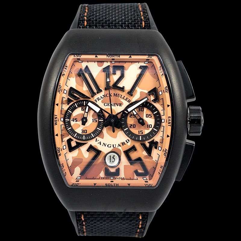 Franck Muller Vanguard Camoflage Chronograph Automatic Brown Dial Men's Watch