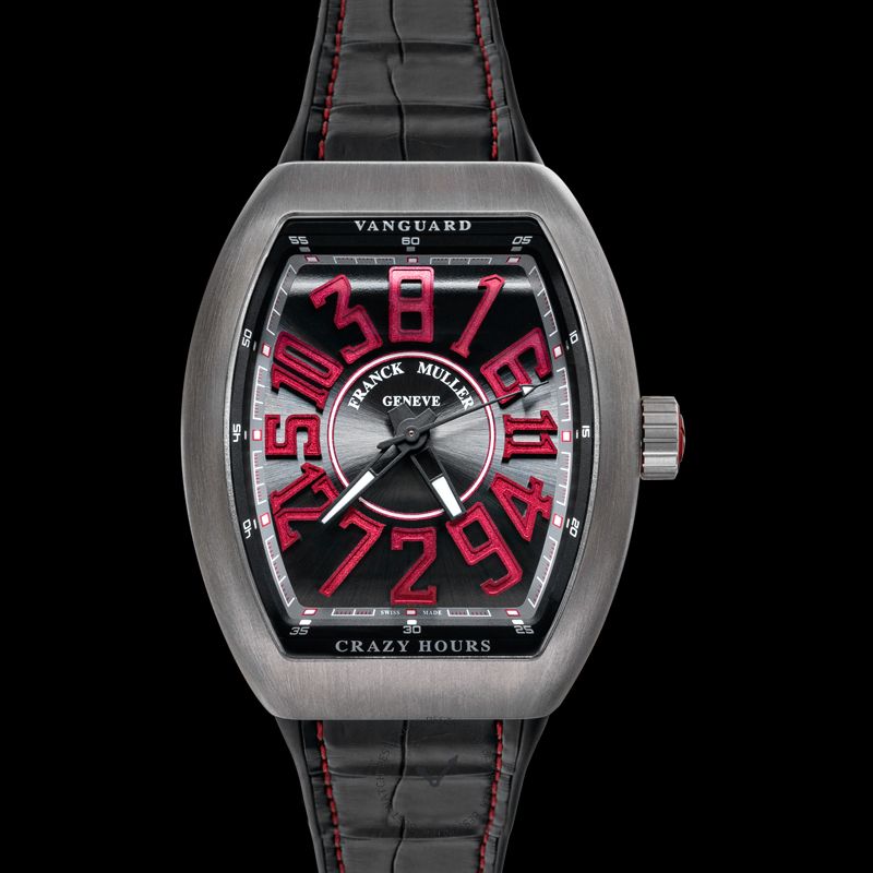 Franck Muller Vanguard Crazy Hours Black Dial Men's Watch