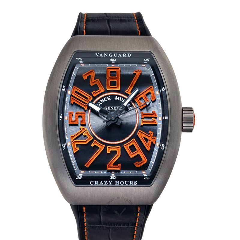 Franck Muller Vanguard Crazy Hours Black Dial Men's Watch